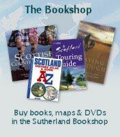 Buy books, maps, CDs and DVDs in the Sutherland Bookshop