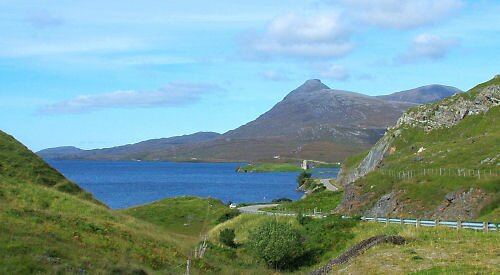 The road to Loch Assynt from the south